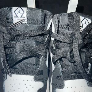 Never worn toddler high top Jordan 1s. Black and white new with box!!